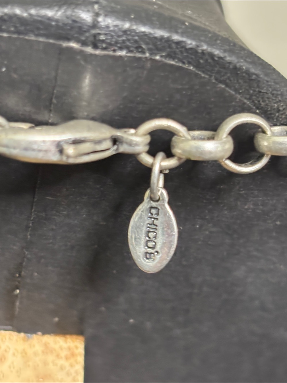 Chico's Silver and Gold Mixed-Metal Coin Pendant Necklace - Picture 5 of 8